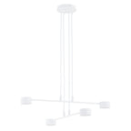 Hanglamp gepoedercoat staal Scandinavisch wit 70 x 100 cm, voor eettafel, keuken en woonkamer