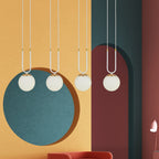 Hanglamp gepoedercoat staal en glas Glam 4 lichts, wit met opaalglas – 92 x 115 cm, eettafel