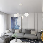 Hanglamp staal modern Idea wit met gouden accenten, 4 lichts E27 – 96 x 100 cm