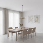 Hanglamp gepoedercoat staal Babel Scandinavisch beige Ø 30 cm, voor eettafel en keukeneiland