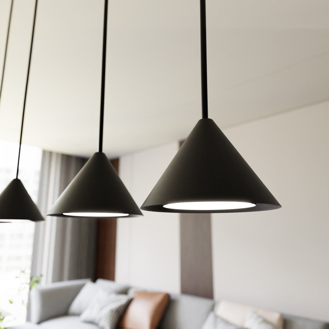 Hanglamp 4 lichts gepoedercoat staal minimalistisch zwart, 90 x 100 cm, voor woonkamer en eetkamer