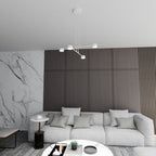 Hanglamp gepoedercoat staal Scandinavisch wit 70 x 100 cm, voor eettafel, keuken en woonkamer