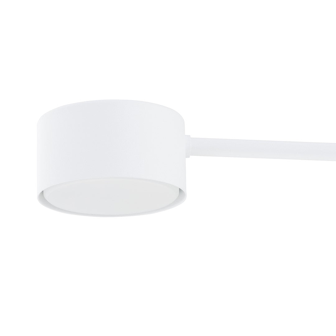 Hanglamp gepoedercoat staal Scandinavisch wit 70 x 100 cm, voor eettafel, keuken en woonkamer