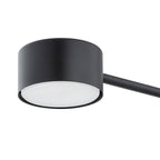 Hanglamp gepoedercoat staal Scandinavisch zwart, 4 lichtpunten, breedte 70 cm, voor eettafel of woonkamer