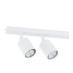 Plafondlamp gepoedercoat staal Flash wit, 70 cm breed, 4 GU10-fittingen voor woonkamer, hal of kantoor