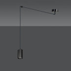 Hanglamp gepoedercoat staal Traker modern zwart, spider-ontwerp met verstelbare hoogte, 1 fitting