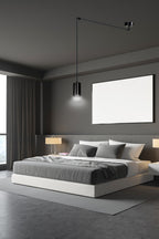 Hanglamp gepoedercoat staal Traker modern zwart, spider-ontwerp met verstelbare hoogte, 1 fitting