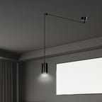 Hanglamp gepoedercoat staal Traker modern zwart, spider-ontwerp met verstelbare hoogte, 1 fitting