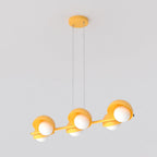 Hanglamp gepoedercoat staal Scandinavisch Boom oranje 88 x 32 cm, 6 lichtpunten, verstelbaar, eettafel
