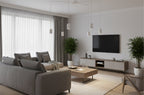 Hanglamp Traker gepoedercoat staal modern wit met 6 GU10-fittingen, 300 x 300 cm, hoogte verstelbaar