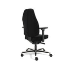 Bureaustoel ergonomisch Mirage-stoffering zwart Therapod X Standaard, 3D-armleggers en schuifzitting