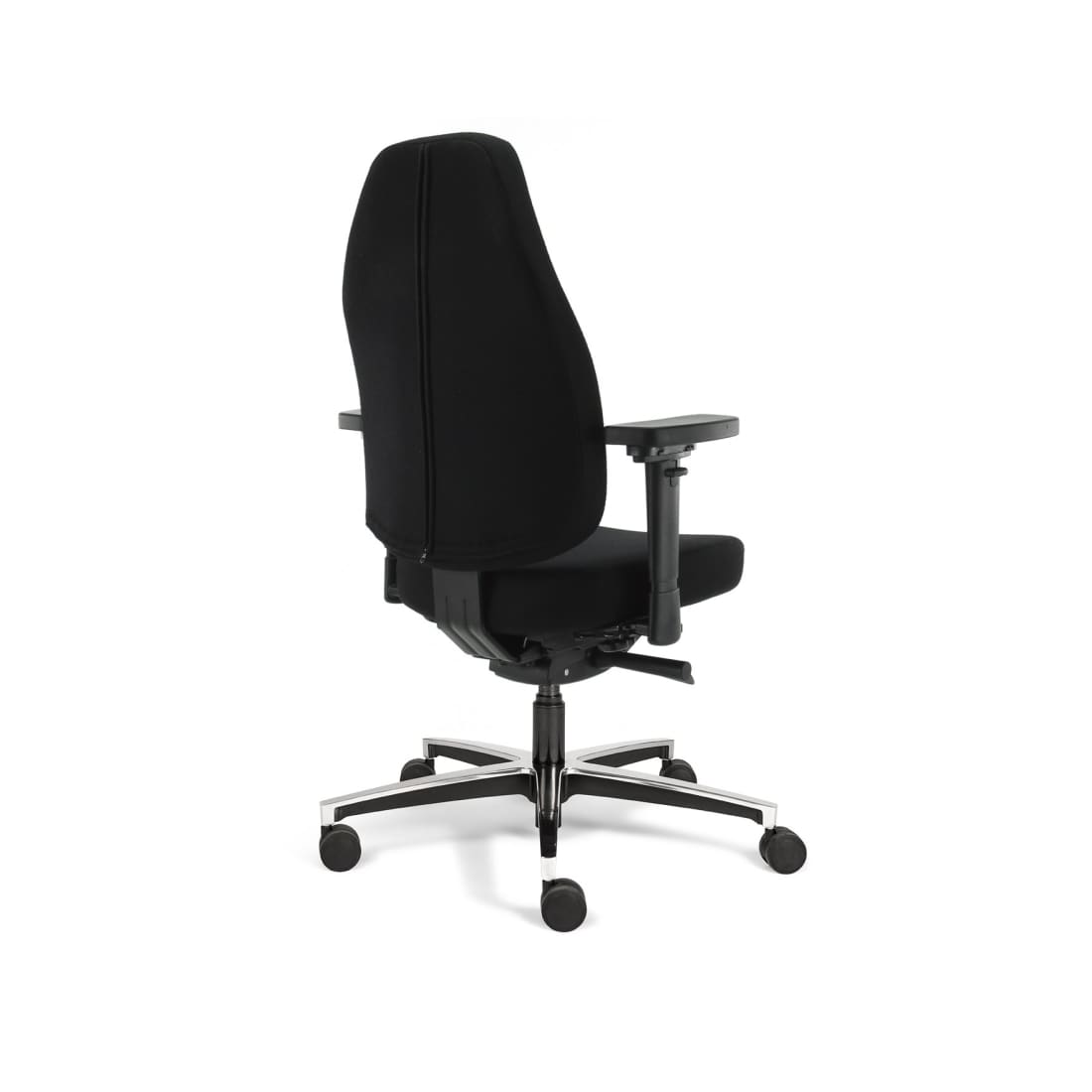 Bureaustoel ergonomisch Mirage-stoffering zwart Therapod X Standaard, 3D-armleggers en schuifzitting
