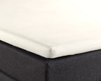 Splittopper hoeslaken katoen percal crème 160 x 220 cm, voor splittoppers tot 10 cm dik