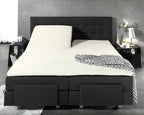 Splittopper hoeslaken katoen percal crème 160 x 220 cm, voor splittoppers tot 10 cm dik