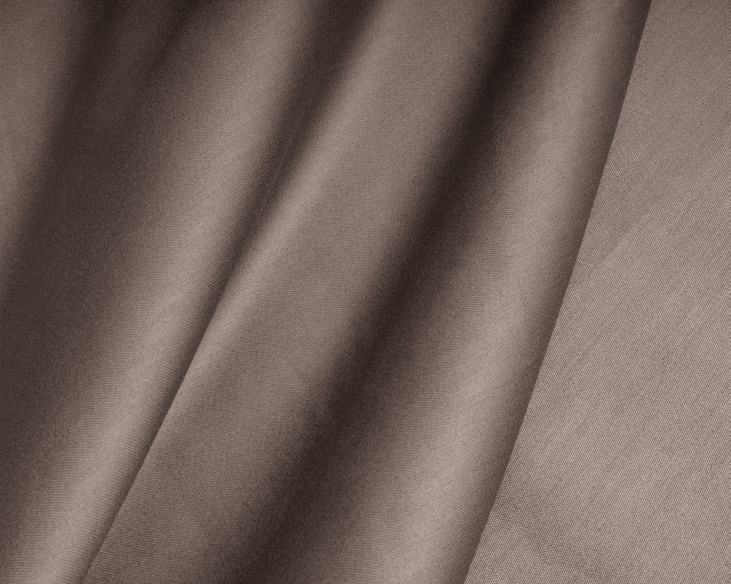 Topper hoeslaken katoensatijn taupe 180 x 220 cm, hoekhoogte 15 cm, voor de slaapkamer