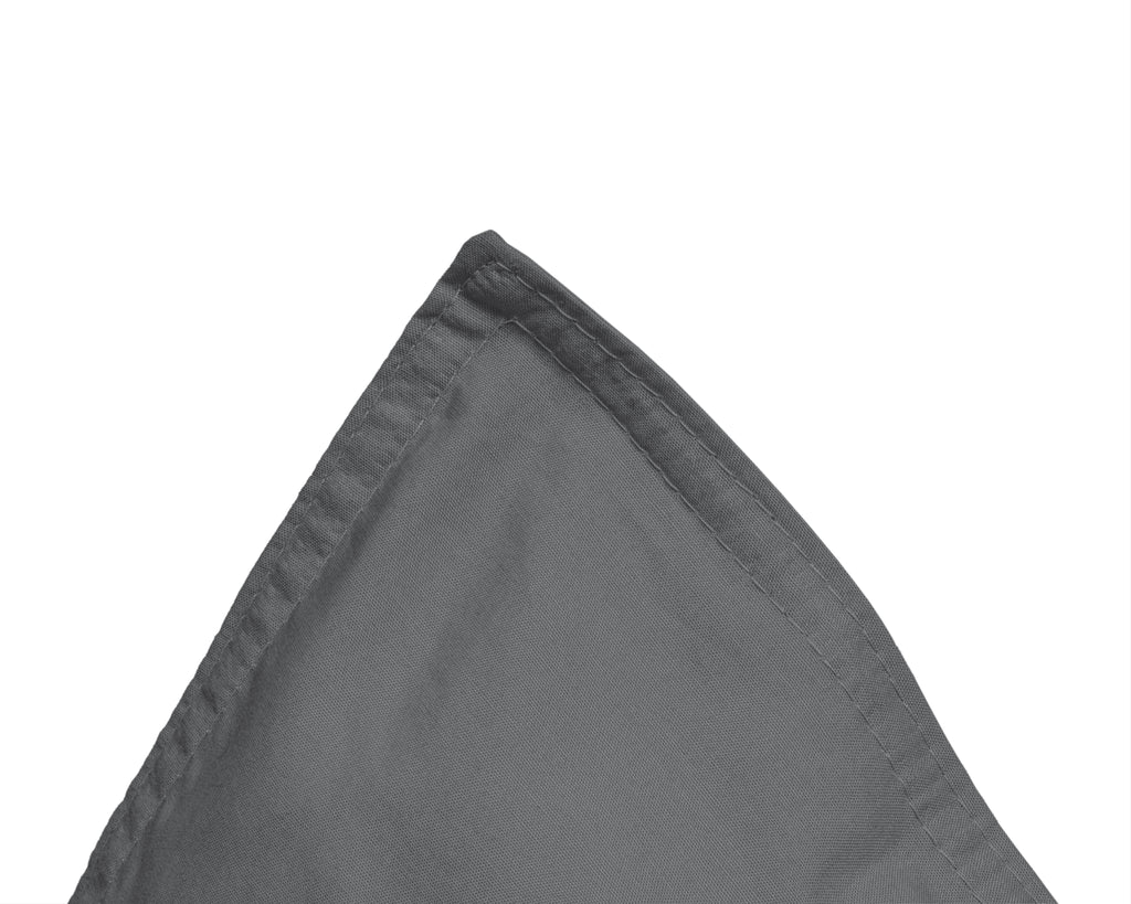 Dekbedovertrek Egyptisch katoen perkal T200 antraciet 200 x 200/260 cm, met kussenslopen 80 x 80 cm