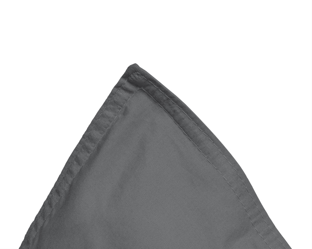 Dekbedovertrek Egyptisch katoen perkal T200 antraciet 200 x 200/260 cm, met kussenslopen 80 x 80 cm