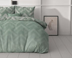 Dekbedovertrek micropercal Wavey Shades 140 x 220 cm, met 2 kussenslopen 60 x 70 cm