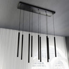 Hanglamp gepoedercoat staal Selter minimalistisch zwart 92 x 120 cm, 9 lichts met G9-fittingen voor woonkamer