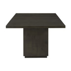 Eettafel uitschuifbaar acacia hout Oxford basaltgrijs 183/241 x 99 cm, rechthoekig voor de eetkamer
