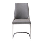 Eetkamerstoel metaal Oxford basaltgrijs, breedte 48 cm, set van 2 voor de eetkamer