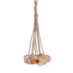 Decoratieve kwast schelp naturel, handgemaakt met echte schelpen – 8 x 45 x 8 cm
