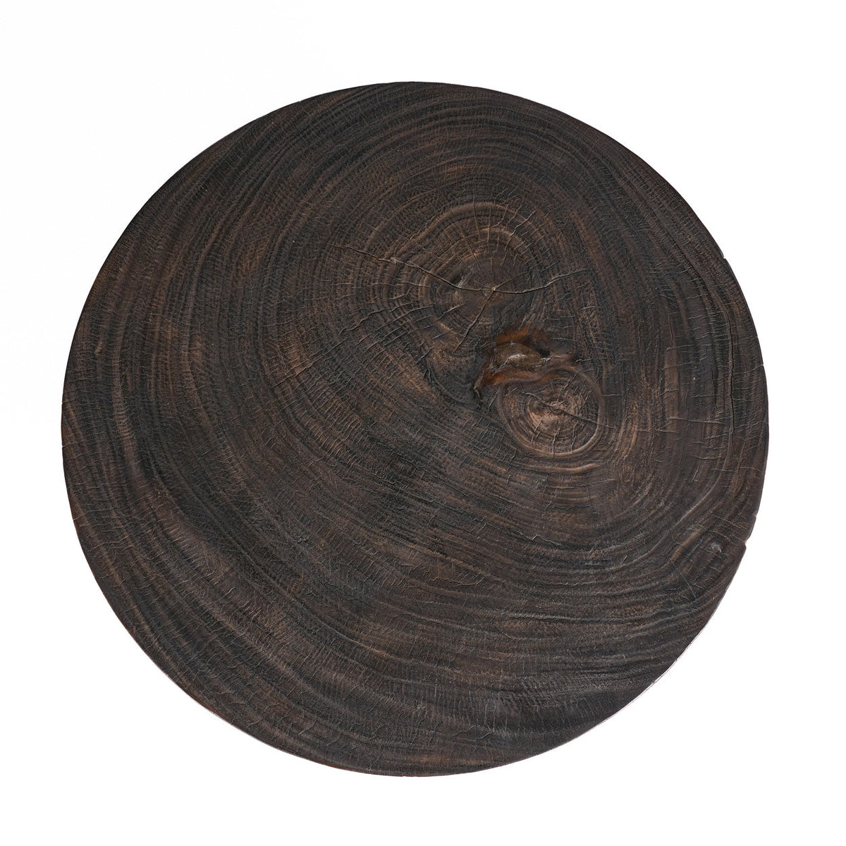 Salontafel massief hout Octo Chic, donker walnoot, 70 x 70 x 45 cm, voor de woonkamer