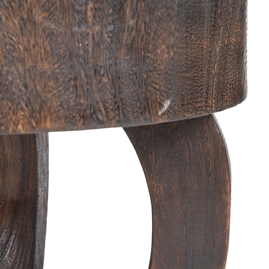 Salontafel massief hout Octo Chic, donker walnoot, 70 x 70 x 45 cm, voor de woonkamer