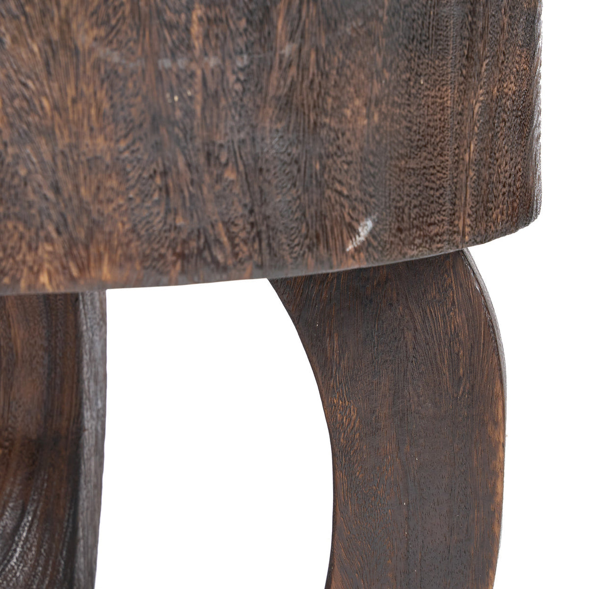 Salontafel massief hout Octo Chic, donker walnoot, 70 x 70 x 45 cm, voor de woonkamer