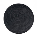 Kruk massief mangohout Squat Spot, zwart – 40 x 40 x 50 cm, als zitplaats of bijzettafel