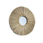 Spiegel rond Alang-alanggras boho naturel Ø 35 cm, voor hal, woonkamer en slaapkamer