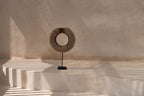 Decoratieobject schelpen op standaard Réunion, naturel – 40 x 10 x 48 cm, voor woonkamer, slaapkamer of gang