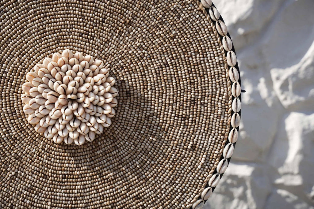 Decoratieobject schelp Guadeloupe op standaard, natuurwit – 10 x 40 x 55 cm, woonkamer