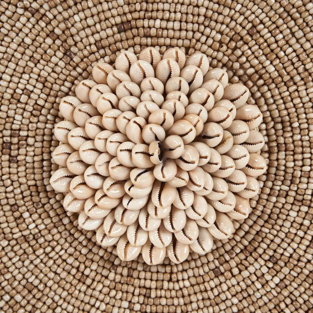 Decoratieobject schelp Guadeloupe op standaard, natuurwit – 10 x 40 x 55 cm, woonkamer