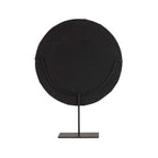 Decoratieschijf schelp op standaard Martinique, natuurlijk wit – 30 x 7 x 40 cm, handgemaakt