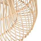 Hanglamp rotan Matcha Whisk handgevlochten, naturel – Ø 50 cm, boho voor eethoek, hal of leesplek