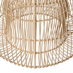 Hanglamp rotan Matcha Whisk handgevlochten, naturel – Ø 50 cm, boho voor eethoek, hal of leesplek