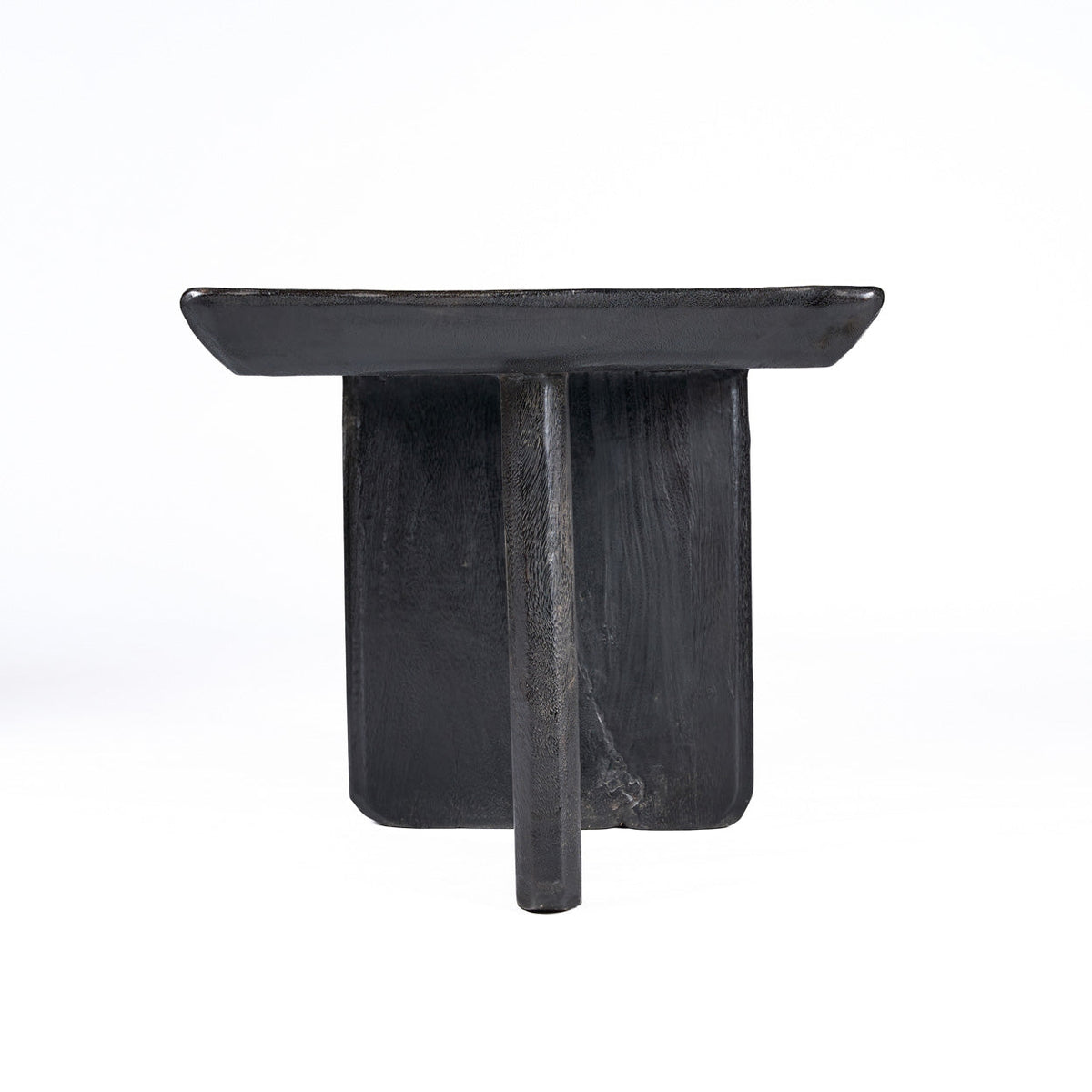 Salontafel mangohout Obsidian zwart, mat – 100 x 50 x 45 cm, woonkamer