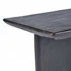 Salontafel mangohout Obsidian zwart, mat – 100 x 50 x 45 cm, woonkamer