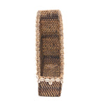 Tijdschriftenhouder rotan met schelpen, Shell Edge Organizer, naturel bruin, 27 x 12 x 30 cm, voor bureau of hal