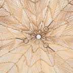Hanglamp rotan Whipped XL handgevlochten, naturel – Ø 110 x 80 cm, boven eettafel, bed of zithoek