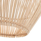 Hanglamp rotan Zuri handgevlochten ovaal, naturel – Ø 35 cm, hoogte 59 cm, voor eettafel