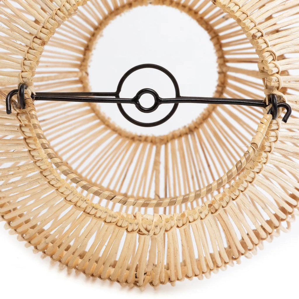 Hanglamp rotan Zuri naturel, handgemaakt, Ø 25 x 38 cm voor hal, slaapkamer of keuken