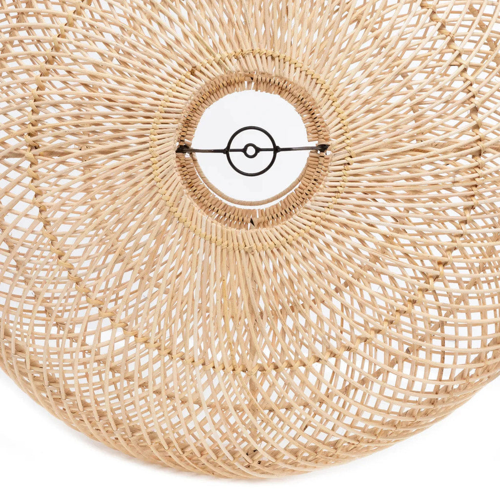 Hanglamp rotan Wholly naturel Ø 40 x 25 cm, handgemaakte kap voor leeshoek, nachtkastje of gang