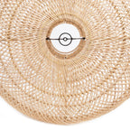 Hanglamp rotan Wholly naturel Ø 40 x 25 cm, handgemaakte kap voor leeshoek, nachtkastje of gang