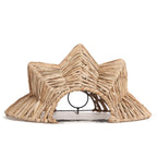 Lampenkap raffia naturel Avanti, voor wandlamp, 15 x 30 x 40 cm (b x l x h), zonder bedrading