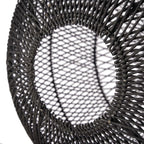 Hanglamp rotan zwart bol handgevlochten Ø 50 cm, voor eettafel, slaapkamer en leeshoek
