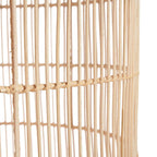 Hanglamp rotan handgevlochten Bozelo, naturel – Ø 50 x 60 cm, voor hal, eethoek of zithoek