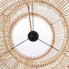 Hanglamp rotan handgevlochten boho Arun, naturel – Ø 55 x 30 cm, voor eettafel, hal of leeshoek