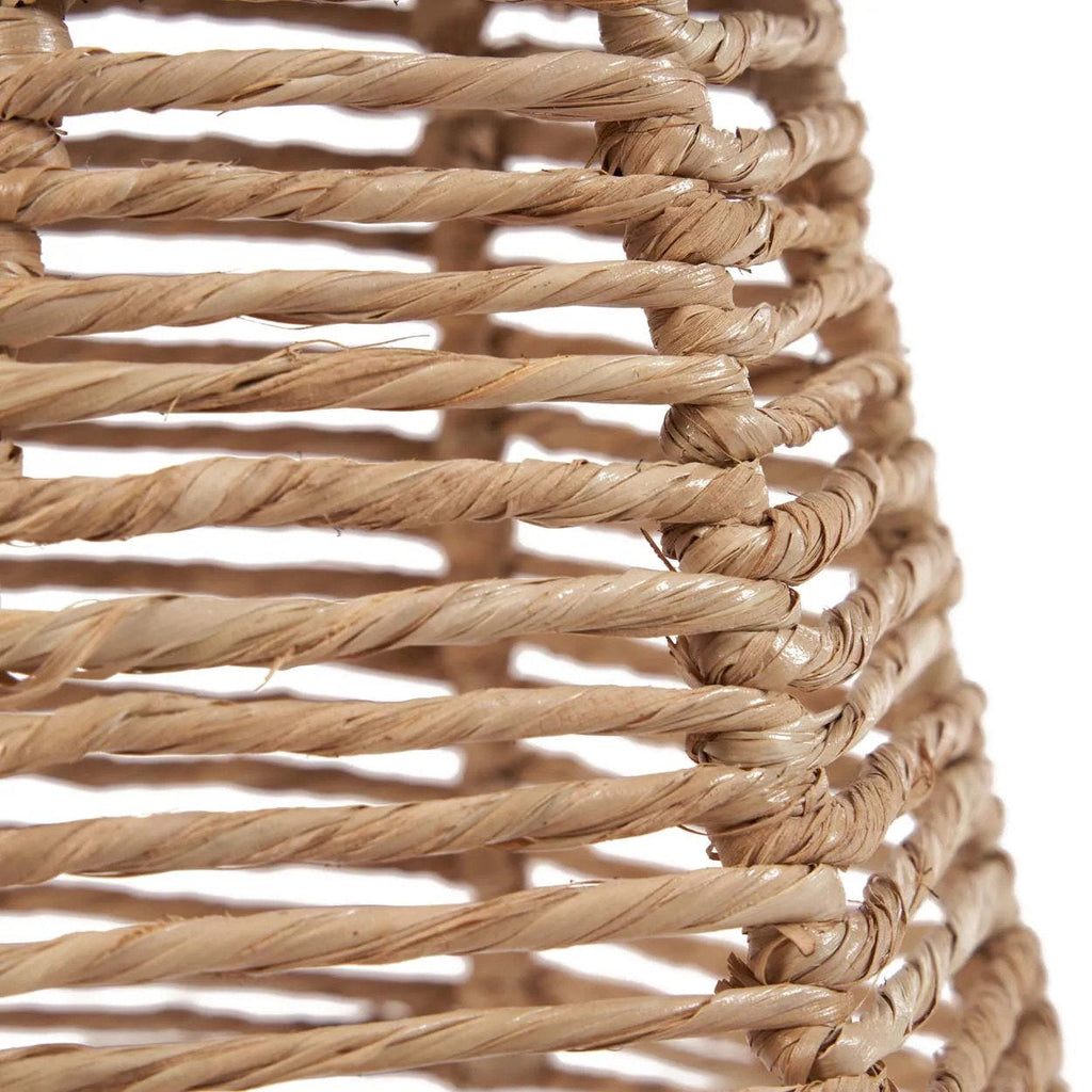 Hanglamp rotan Fini naturel 20 x 20 x 20 cm, kap zonder bedrading voor keuken of leeshoek